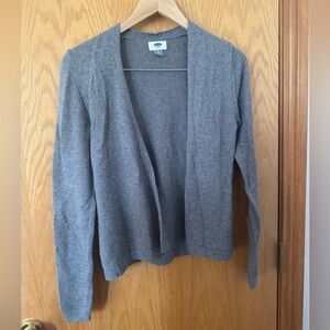 Old Navy Gray Lightweight Knit Cardigan Sweater Small | Fall Layering